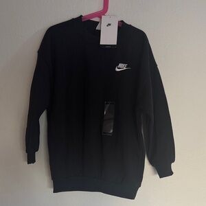 Nike kids Classic Black oversize Crewneck Sweater